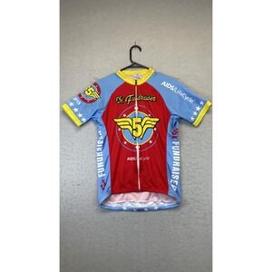 Voler Cycling Jersey Mens Small Full Zip $5K‎ Fundraiser AIDS/LifeCycle 2015 USA